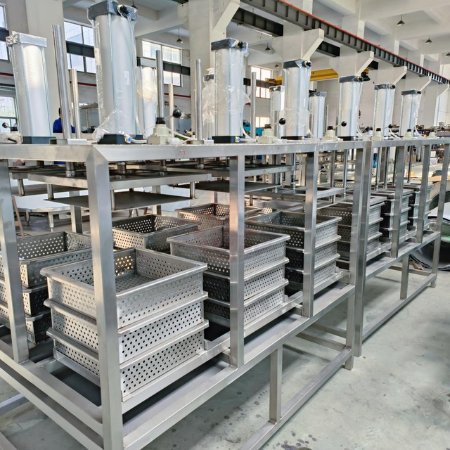 Automatische Zylinderkäse -Pressemaschine