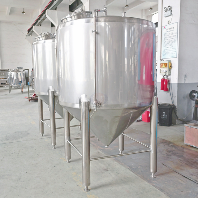 Customized Conical Bottom Double Mantel Holding Tanks mit Mixer 