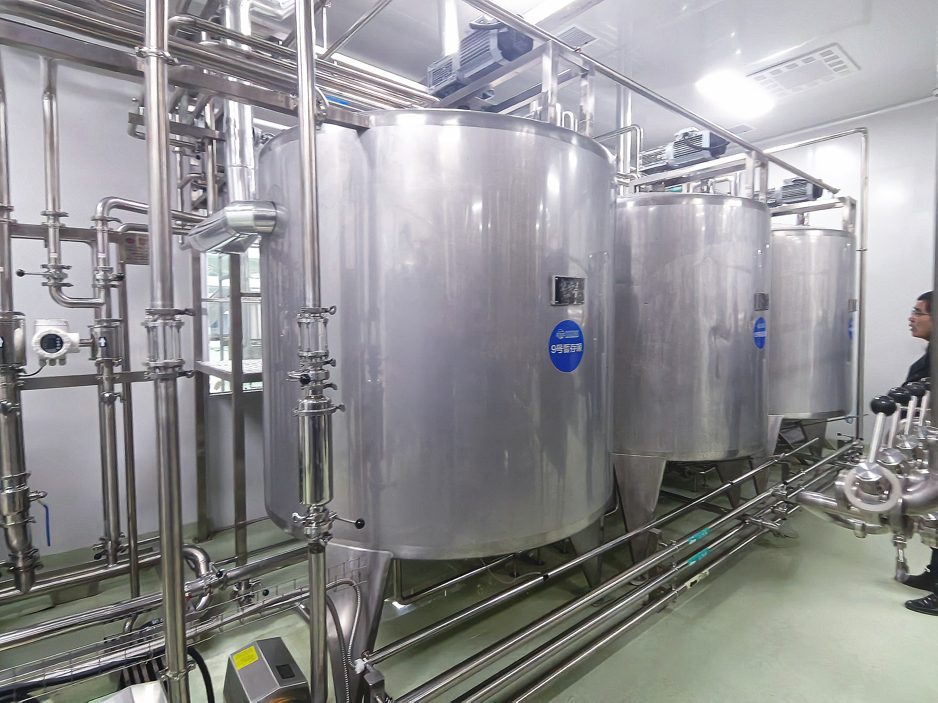 Layout der UHT-Milchproduktionsanlage