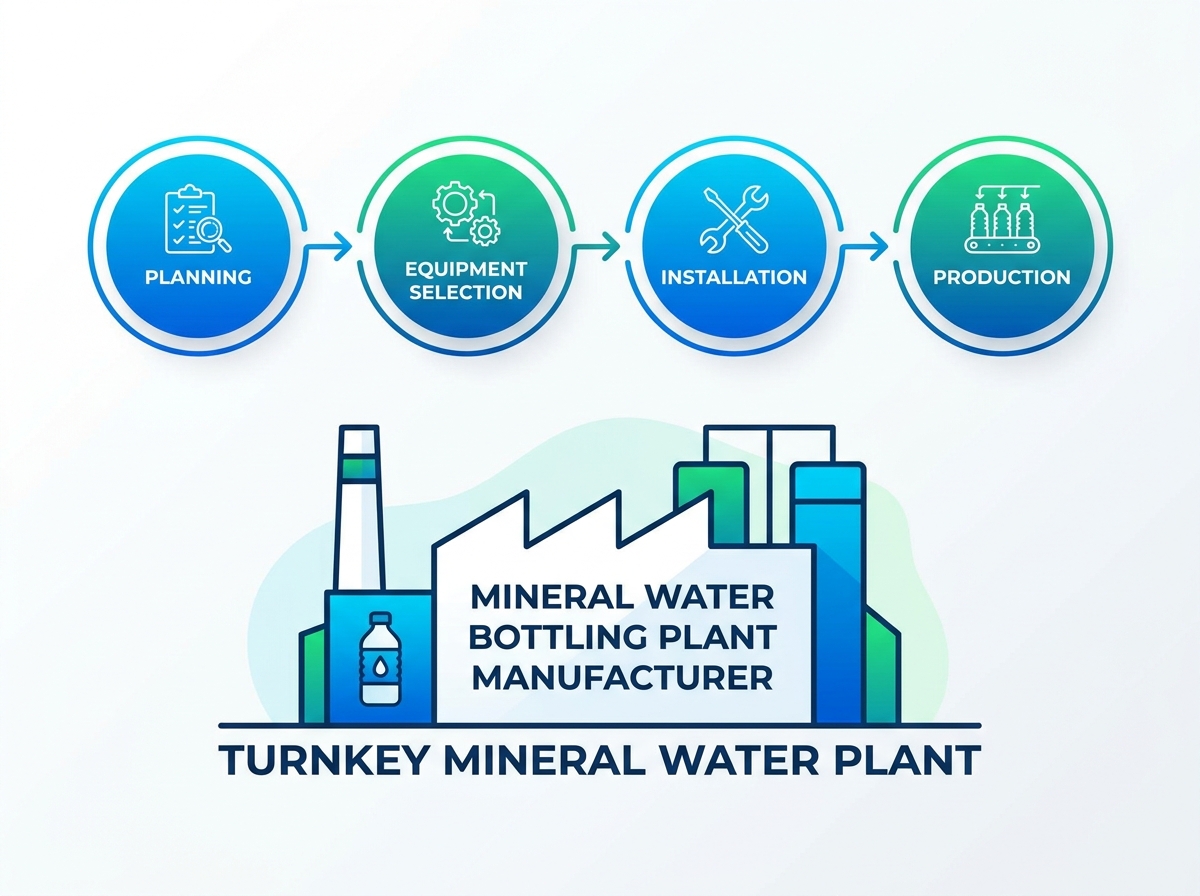 Einrichtung einer Mineralwasserabf&uuml;llanlage